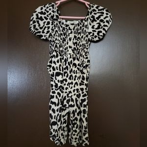 Jessica Simpson baby leopard print jumpsuit size 12m